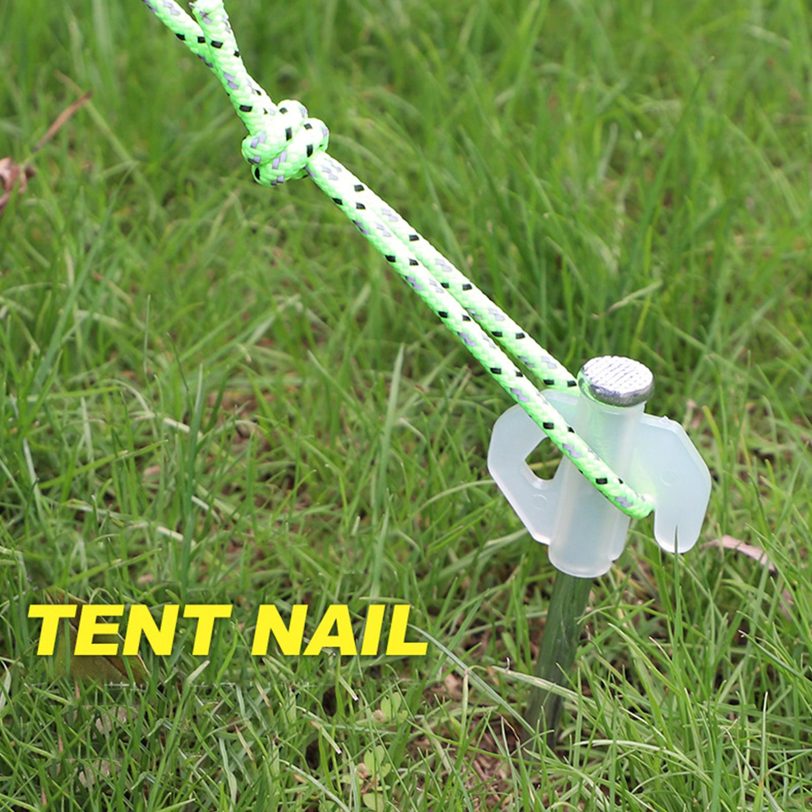 Cheap Goat Tents 21cm Portable Tent Pegs Iron Pipe Material Garden Stakes Heavy Camping Duty Tent Hammock Accessories Ground Nail Cord N3T7   